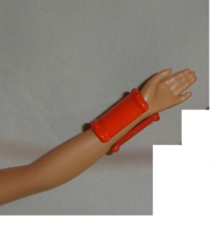 Barbie doll accessory orange bracelet vintage jewelry Mattel fashion Midge Julia - $9.99