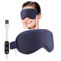 Heated Eye Mask with USB, Navy Blue, 6 Massage Modes, Temperature Contro... - $701.12 MXN
