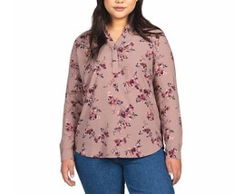Hilary Radley Ladies&#39; Size Small, Long Sleeve Blouse, Pink Floral - £14.15 GBP
