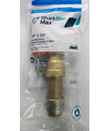 SharkBite MAX 3/4&quot; X 3/4&quot; Push-To-Connect Brass Slip Ball Valve Model #2... - £24.56 GBP
