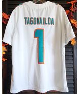 Nike NFL On Field Miami Dolphins Tua Tagovailoa #1 White Jersey Mens Large - $49.45