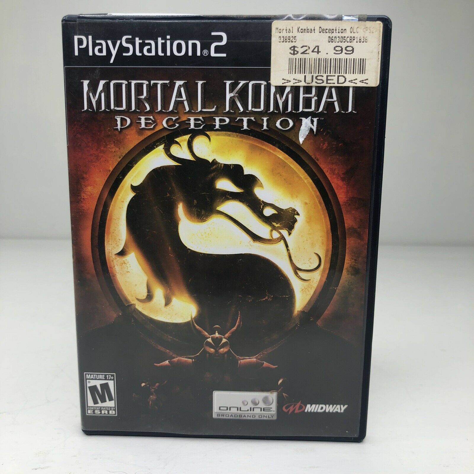 Primary image for Mortal Kombat: Deception Complete W/ Case & Manual PS2 PlayStation 2
