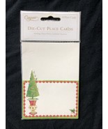 Caspari place cards die-cut winter garden package of 8 - $4.95