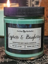 Cypress and Bayberry Soy Wax Candle - $11.00