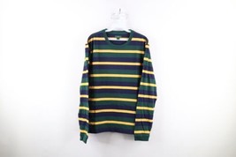 Vintage J Crew Mens Size Medium Striped Color Block Long Sleeve T-Shirt Cotton - $59.35