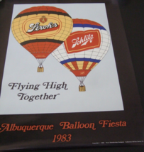 1983 FLYING HIGH TOGETHER ALBUQUERQUE BALLOON FIESTA POSTER    18 x 23 3/8 - £10.57 GBP