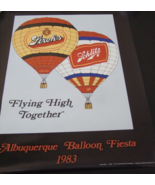 1983 FLYING HIGH TOGETHER ALBUQUERQUE BALLOON FIESTA POSTER    18 x 23 3/8 - £10.14 GBP