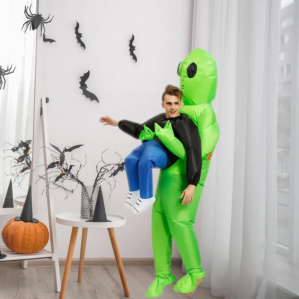 Adult Kids Alien Inflatable Costume Boys Girl Party Cosplay Costume Funny Suit - £36.24 GBP+