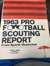 1963 Pro Football Scouting Report Travelers Insurance From Sports Illust... - $13.54 CAD