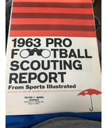 1963 Pro Football Scouting Report Travelers Insurance From Sports Illust... - $188.09 MXN