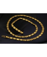 22 Kt Yellow Gold Nawabi Chain Diamond Cut Design Hallmark Sign Necklace - $47,577.19 MXN+