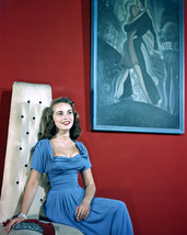 Janet Leigh 1940&#39;s rich color pose by painting 16x20 Canvas Giclee - $69.99