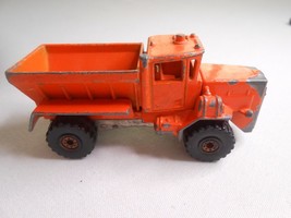Vintage 1983 Hot Wheels - Oshkosh Snow Plow - Orange Dump Truck Mattel Toy - £7.13 GBP