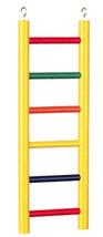 Prevue Carpenter Creations Hardwood Bird Ladder Assorted Colors 6 step - 1 count - £18.48 GBP