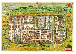 Ancient Templar and Biblical Maps of Jerusalem, 2 Map Set,  Shows Ancient Sites - £31.74 GBP