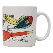 Vintage Hallmark Fishing Lure 12 oz Ceramic Mug - $14.00