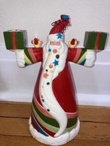 Department 56￼ Christmas Candle Holder, Santa With Birds, Stars, Colorful, - £7.09 GBP