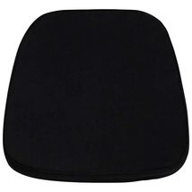 Elegant Black Fabric Chiavari Chair Cushion for Ultimate Comfort - $53.71