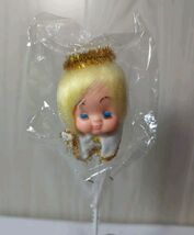 Vintage Angel Head Face Craft Pick Holiday Christmas Decor Painted Face ... - $6.85