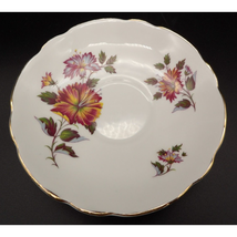 Royal Ascot Bone China Saucer Cream with Red Flowers Replacement No Cup ... - $4.94