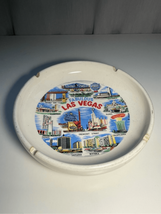 Las Vegas Ceramic Ashtray- Stardust Dunes Hacienda White 6” EUC Vintage - £9.89 GBP