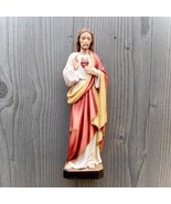 Sacred Heart of Jesus wooden statue - Life Size Religious Sacred Saint Statues - $33.76