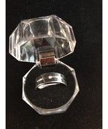 Fashion Vintage Silver With Crystal Ring 7.25 #18 Ships N 24h - $260.04 MXN