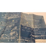 Vintage Blueprints Directions for 4-6-2 Steam Locomotive Iwatata Models ... - £38.26 GBP