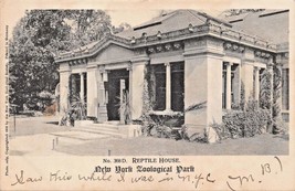 New York City ~ Zoological Park-Reptile Home #368D Photo Postcard 1908-
show ... - £6.91 GBP
