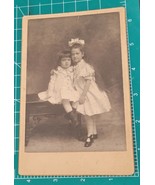 Antique Victorian Children Boy Girl Cabinet Card Mary Elizabeth &amp; Frank ... - £11.02 GBP