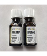 Pack of 2 Aura Cacia Rosemary Pure Essential Oil .5 fl oz (15mL) - £7.77 GBP