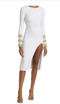 Sergio Hudson Embellished Sleeve Terry Boucle Dress sz L $959 - £193.44 GBP