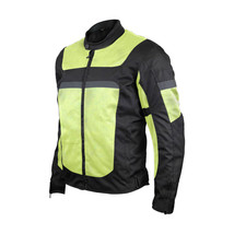 Windbreaker HiVis Mesh/Textile CE Armor Motorcycle Jacket - £76.77 GBP