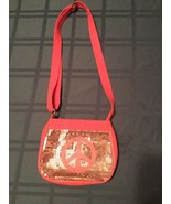 Justice purse pink peace sign adjustable straps girls - $13.29
