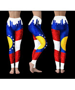 Georgia US State Glitter Effect Leggings  - $58.79 CAD