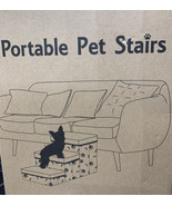 Portable Pet Stairs 3 Steps Indoor Ramp Dog Cat Ladder - $26.68 CAD