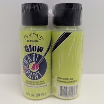 Anitas Acrylic Paint 2oz 4 Pack All Purpose Craft Paint - Glow Yellow 11653 - $182.62 MXN