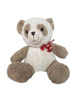 Dan Dee Valentine’s Day Panda Bear Plush Brown White Red Bow Stuffed Ani... - $273.18 MXN