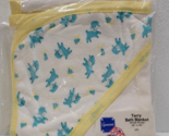 Vintage Spencers Baby Infant Terry Cloth Bath Blanket with Hood Lambs Ne... - $39.59