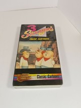 3 Stooges Color Cartoons VHS New - £5.99 GBP