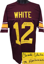 Charles White signed Maroon Custom Stitched Football Jersey &#39;79 Heisman ... - £86.48 GBP