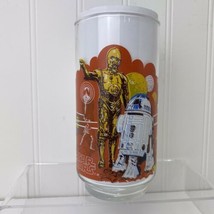 Star Wars Burger King Drinking Glass 1977 Coca-Cola R2-D2 &amp; 3-CPO Misaligned Art - £19.53 GBP