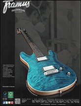 Framus Diablo Supreme Turquoise Blue Guitar 2012 advertisement 8 x 11 ad print - £3.37 GBP