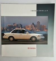 1992 Toyota Corolla Sedan Dealer Showroom Sales Brochure Guide Catalog - £11.22 GBP