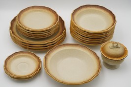 Mikasa Whole Wheat Dinnerware Plates, Bowls, Cup &amp; Saucer Sets, Sugar Bo... - £9.29 GBP+
