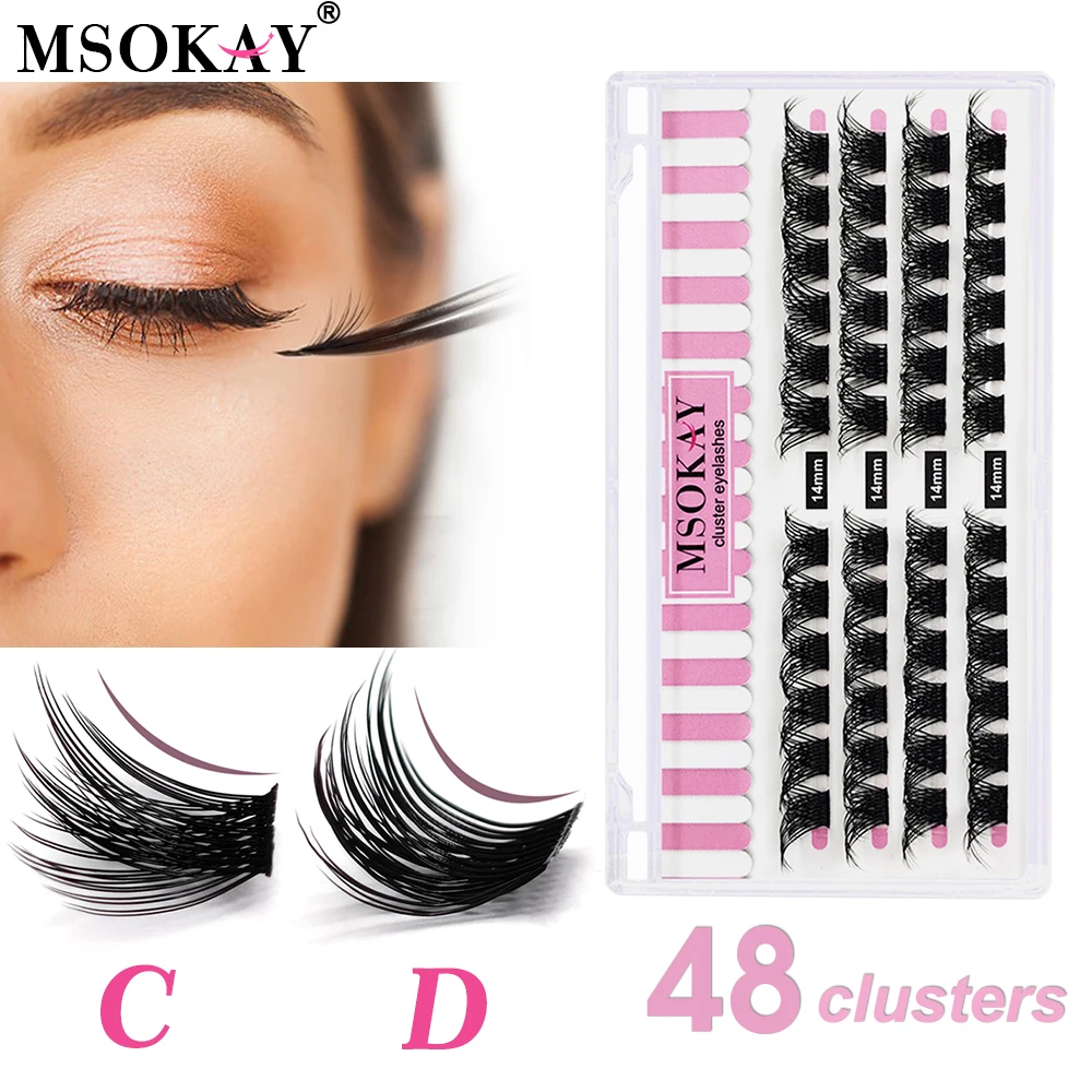 MSOKAY 8 Rows Large Premade Fans Cluster Eyelashes Russia Volume Individ... - $29.43