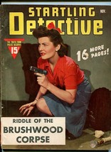 Startling Detective Magazine November 1942- Bushwood Corpse - £48.42 GBP