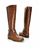 Matisse Britain Saddle knee Tall Riding Boots Distressed Brown Leather S... - $903.33 MXN