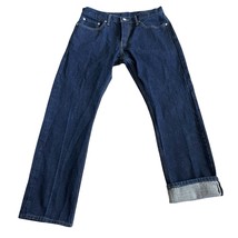 Levis Men’s 514 Redline Selvedge Dark Blue Denim Sz 32x30 Slim Straight ... - $69.24 CAD