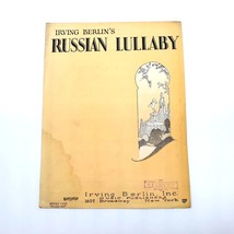 Vintage Sheet Music 1927 Russian Lullaby Irving Berlin Voice Piano Ukulele Banjo - £10.96 GBP